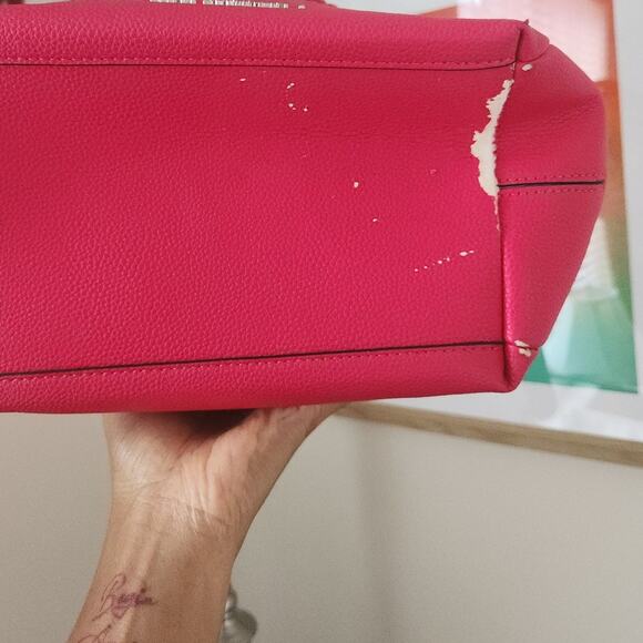 Vintage Dana Buchman Woven Faux Leather Tote Bag - Picture 9 of 11